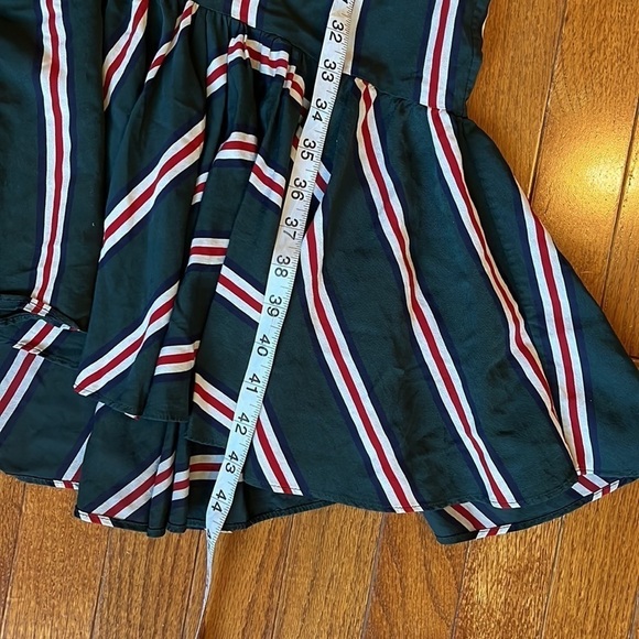 Tome | Short Sleeve Mermaid Striped Button Up Dress Size 8 Stripes Designer - Picture 14 of 15